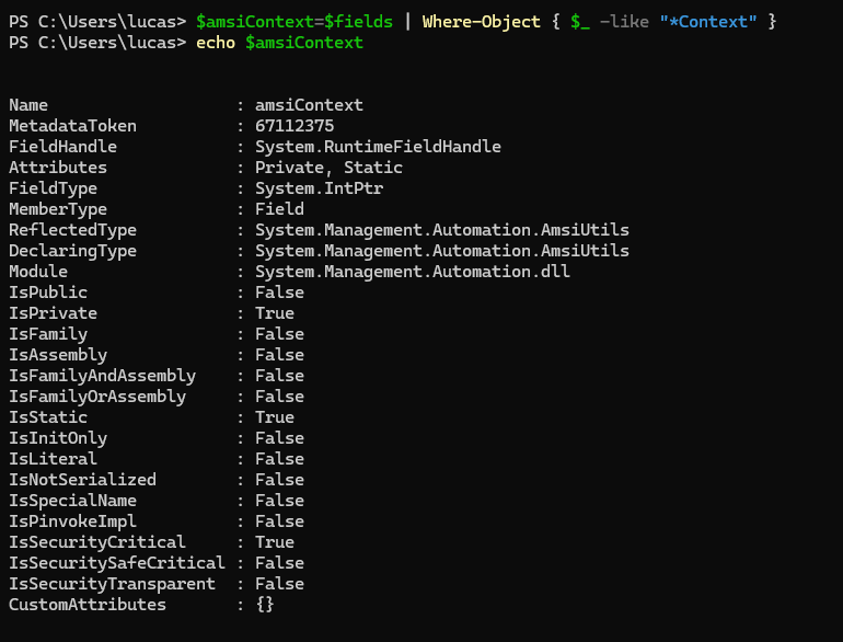 *Context filter — amsiContext field isolated