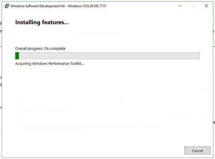 Windows SDK — installer