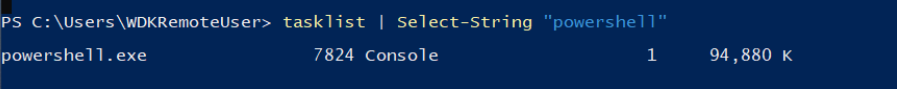Process confirmed — PID and real command line in memory